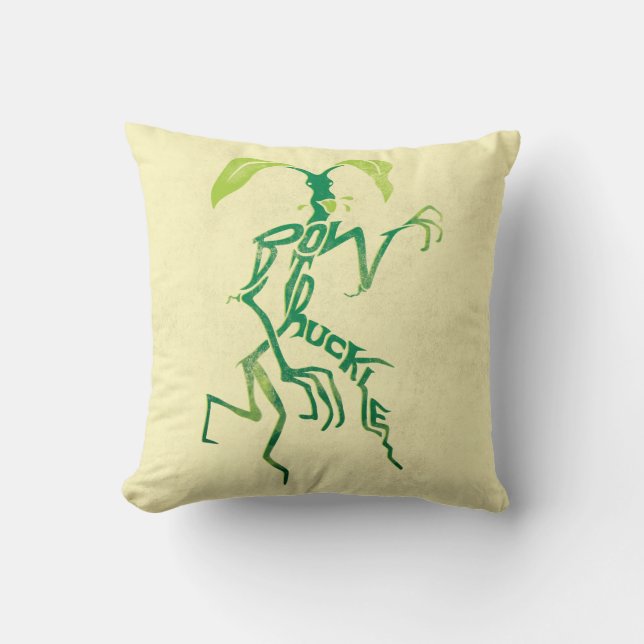 Coussin Graphique de typographie BOWTRUCKLE™ PICKETT™ (Recto)