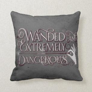 Coussin Graphique Débordé Et Extrêmement Dangereux - Bl