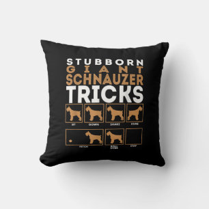 Coussin Graphique des Trucs de Chien Schnauzer, un géant t
