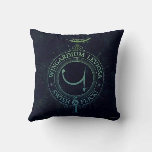 Coussin Graphique du charme | Wingardium Leviosa de Harry (Verso)