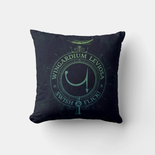 Coussin Graphique du charme | Wingardium Leviosa de Harry (Recto)