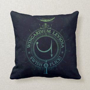 Coussin Graphique du charme Wingardium Leviosa de Harry
