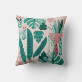 Coussin graphique du feuillage ménager (Verso)