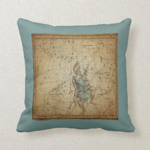 Coussin Graphique en étoile vintage de la constellation d'