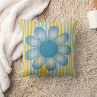 Coussin Graphiques Fleur Bleue Screwball