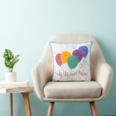Coussin Graphiques haut et loin Ballons multicolores (Chaise)