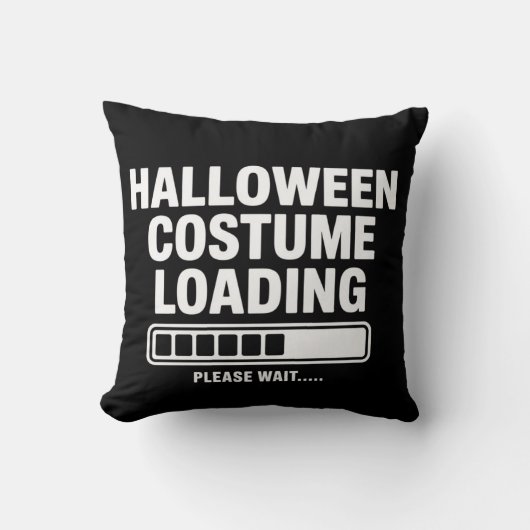 Coussin Graphisme de chargement de costume d'Halloween coo (Recto)
