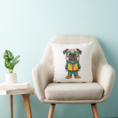 Coussin Graphisme de mode de rue de dessin animé de chien  (Chaise)