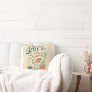 Coussin Graphisme en collage aquarelle THE SHIRE™