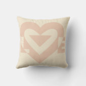 Coussin Graphisme mignon, Beige crème (Verso)
