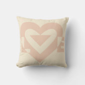 Coussin Graphisme mignon, Beige crème (Recto)