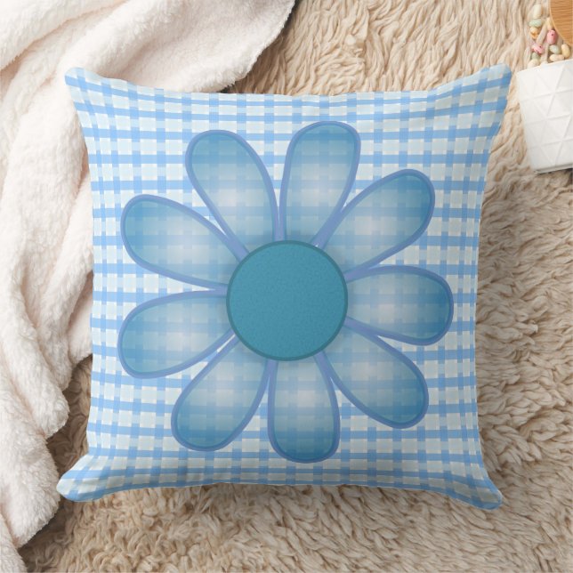 Coussin Graphismes Fleur Bleue Screwball (Couverture)
