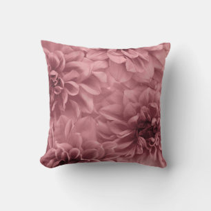 Coussin Grappe florale Mauve Dahlias de nuit