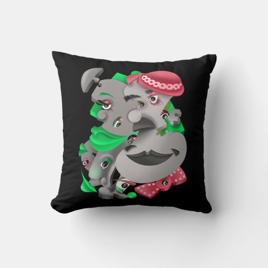 Coussin Gras & Artistique (Recto)