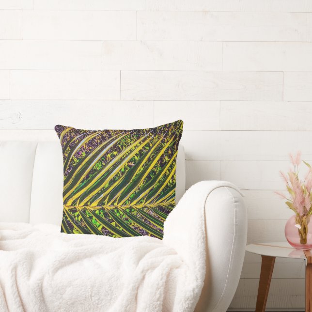 Coussin Gras bandes d'oreiller à lancer de palme (Canapé)