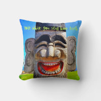 Gras Totem Laughing Wood Face Photo Smile Citation