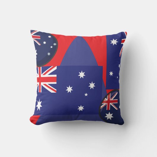 Coussin Gras vers le bas sous les teintes : Aussie Spirit (Recto)