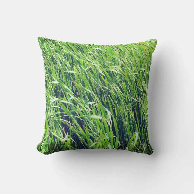 Coussin Grassy Nature Vent vert de l'herbe (Recto)