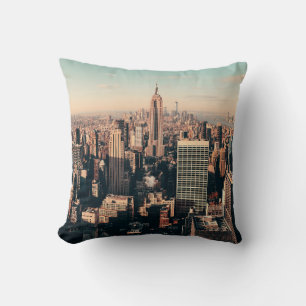 Coussin gratte-ciel de New York City toit terrasse vues ur