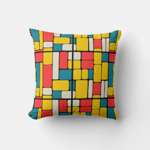 Coussin Grave 80s géométrique moderne brillant