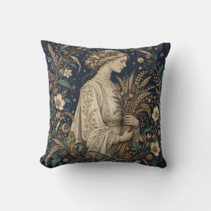 Coussin Gravure botanique de la Vierge de minuit