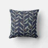 Coussin Gray floral vines (Verso)
