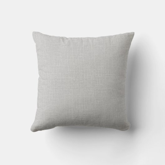 Coussin Gray Linen Coal White Monogram (Verso)