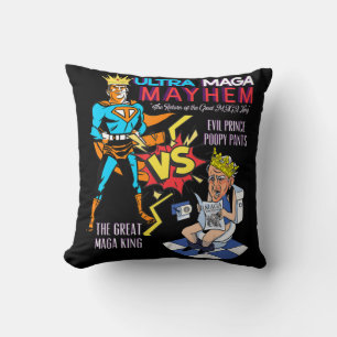 Coussin Great MAGA King  Donald Trump Biden USA UltrA MAGA