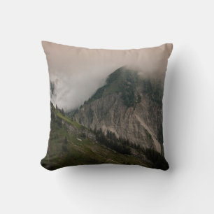 COUSSIN GREEN AND GRAY MOUNTAIN UNDER WHITE CLOUDS