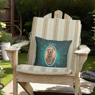 Coussin Green Galaxy Pet Photo Jeu d'oreiller