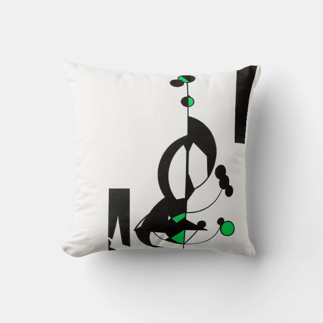 Coussin Green Geo (Recto)