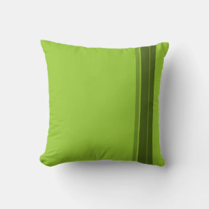 Coussin Green Lime Stripes Art Design Abstrait