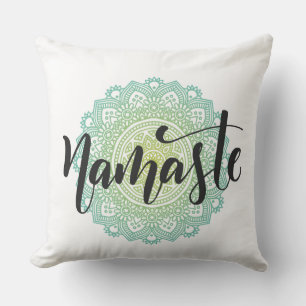 Coussin Green Mandala Namaste