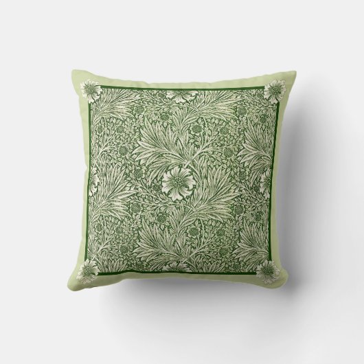 Coussin Green Marigolds - Coton William Morris (Verso)
