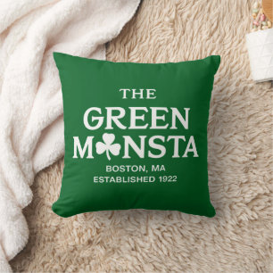 Coussin Green Monsta Boston Green Monstah cadeau de baseba