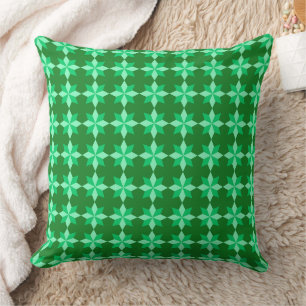 COUSSIN GREEN & ORANGE MARDI GRAS STAR MOTIF