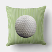 Coussin Green Stripe Golf Ball Boys Birth Record (Verso)
