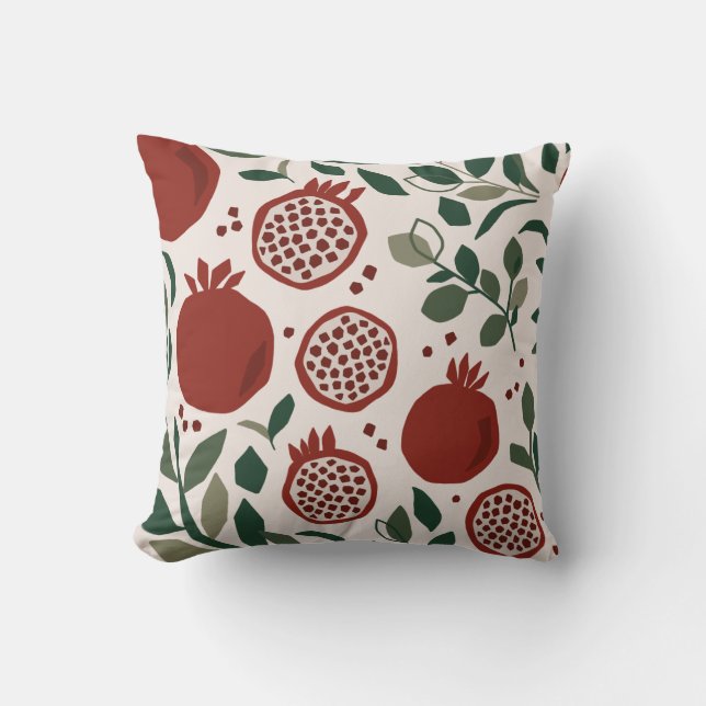 Coussin Grenade : Motif de Grenades (Recto)