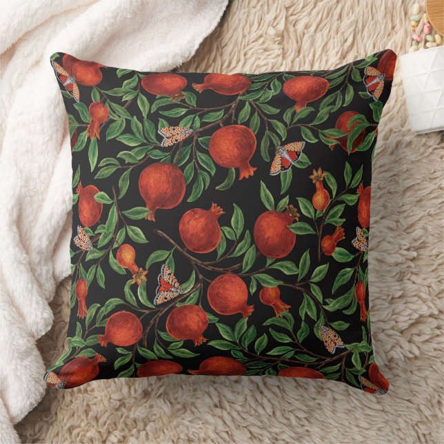 Coussin Grenades et papillons Bella (Couverture)