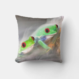 Coussin Grenouille aux yeux rouges dans le brouillard, Aga