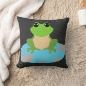 Coussin grenouille dans l'étang (Couverture)