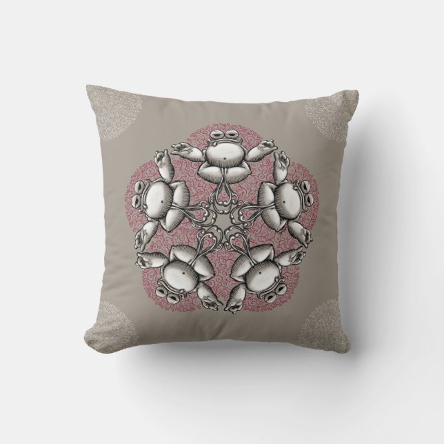 Coussin Grenouille de zen (Recto)