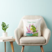 Coussin Grenouille drôle sur un lotus (Chaise)