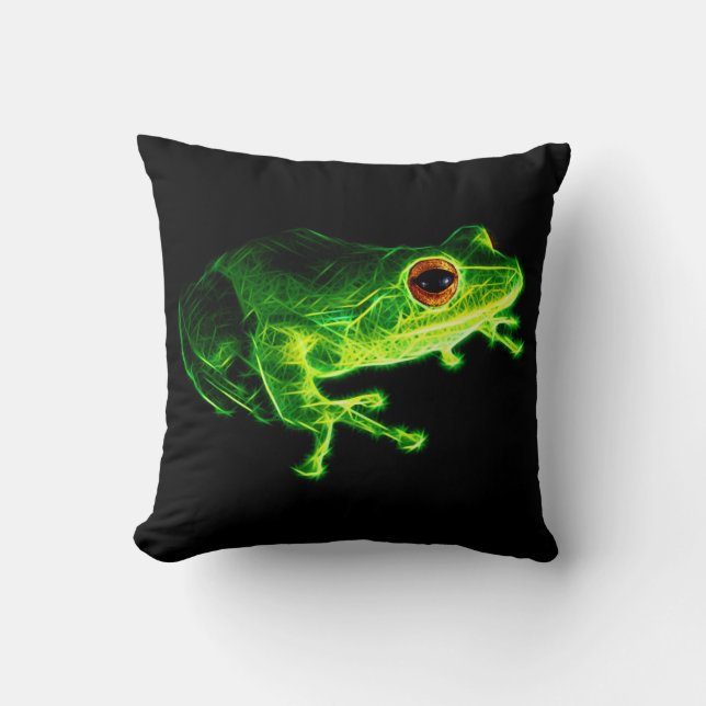 Coussin Grenouille verte (Recto)