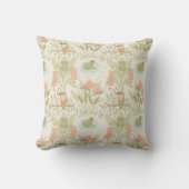 Coussin Grenouilles et oiseaux de la jungle douce (Recto)