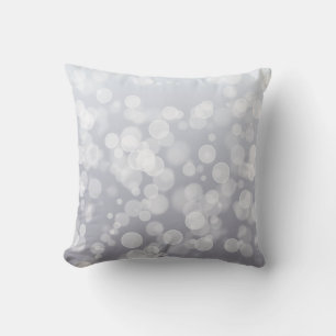 Coussin Grey Christmas Bokeh