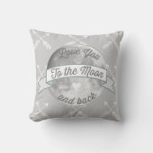 Coussin Grey Love You to the Moon Flrow Motif (Recto)