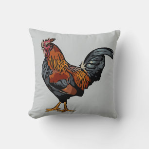 Coussin Grey Rooster