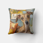 Coussin Greyhound sur un canapé (Verso)