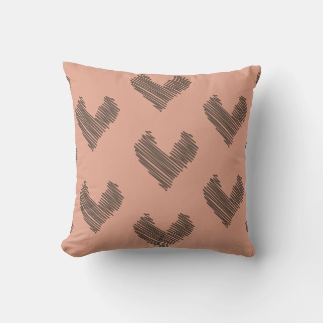 Coussin gribouillage cardiaque (Recto)
